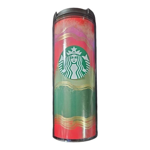STARBUCKS 2021 Merry and Bright Acrylic Tumbler - 16 Oz. - Picture 1 of 5